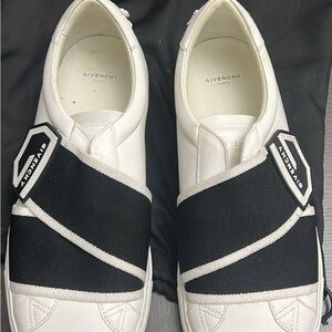 Givenchy Black and White Slip-On Shoes